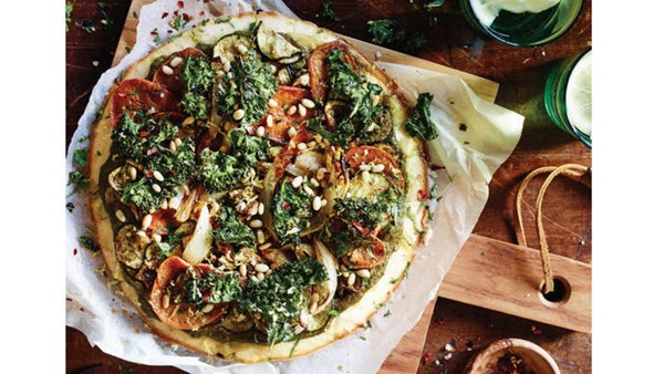Mind-blowing Moroccan pizza