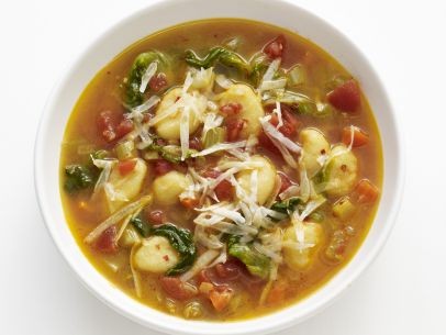 Minestrone with gnocchi