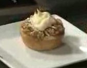Mini apple-pear tarts with oatmeal-almond streusel