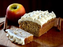 Mini apple spice cakes with cinnamon cream cheese frosting
