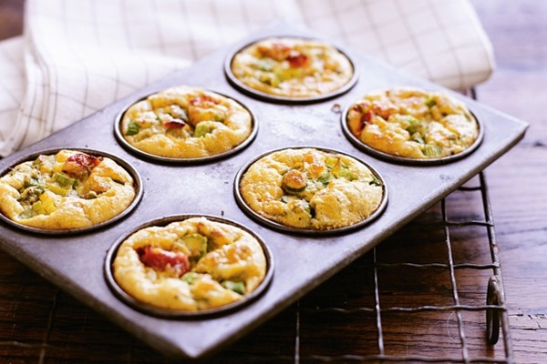 Mini asparagus frittatas