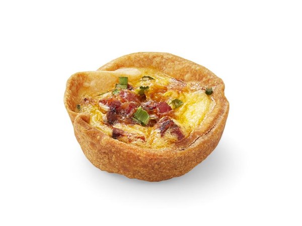 Mini bacon quiches