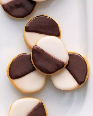 Mini black-and-white cookies