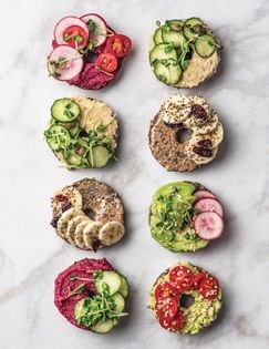 Mini buckwheat bagels