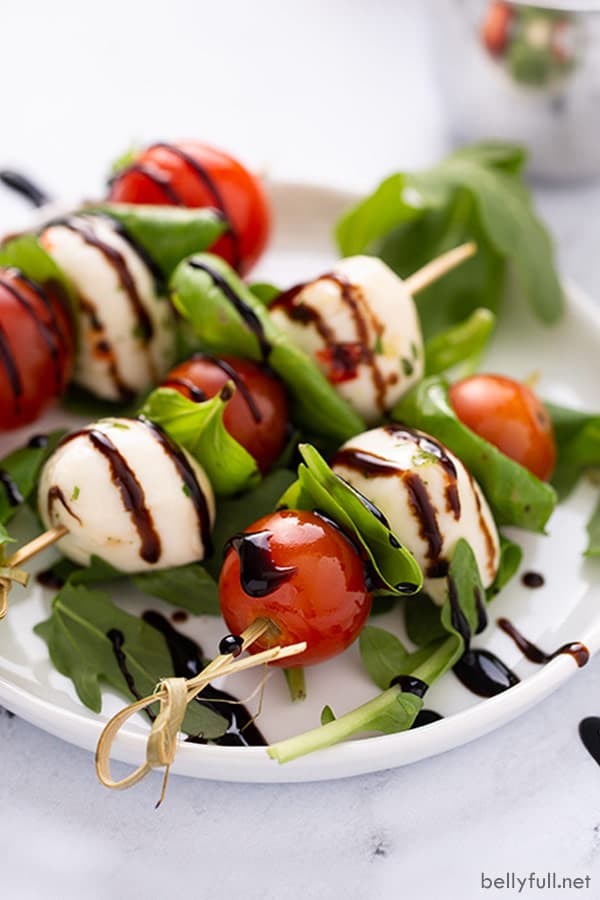Mini Caprese skewers
