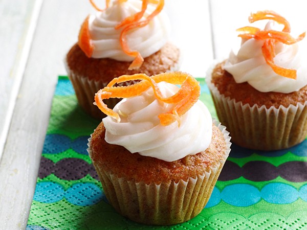 Mini carrot cupcakes