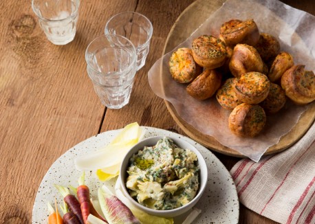 Mini cheddar popovers
