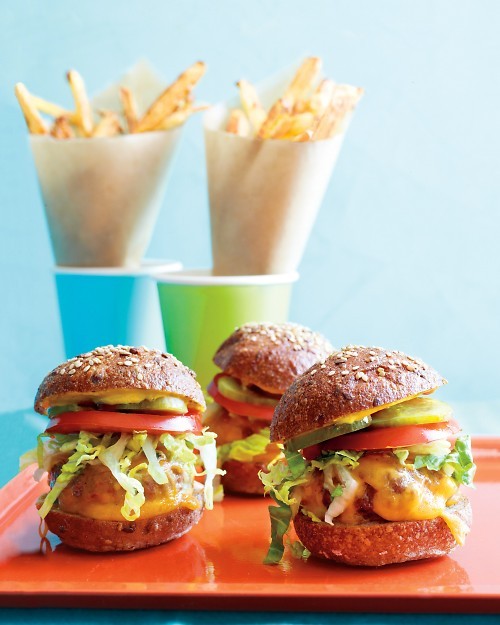 Mini cheeseburgers