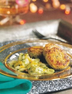 Mini chermoula fishcakes with sweet cucumber relish