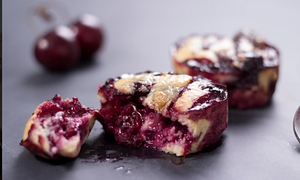 Mini cherry clafoutis