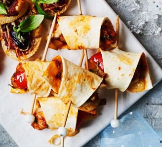 Mini chicken fajitas