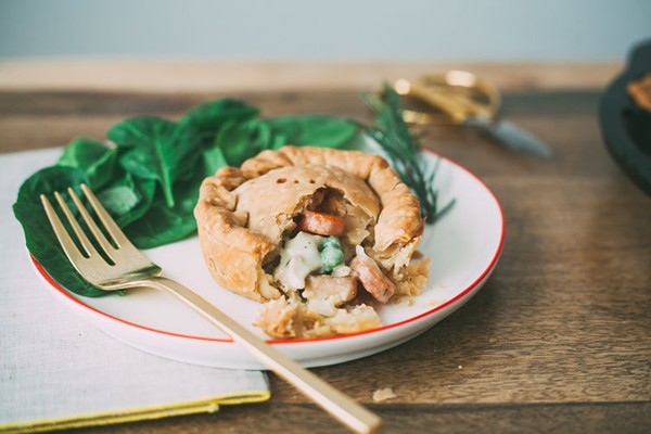 Mini chicken pot pies 