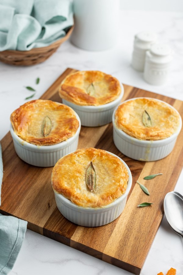 Mini chicken pot pies