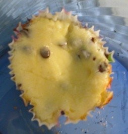 Mini chocolate chip cheesecakes