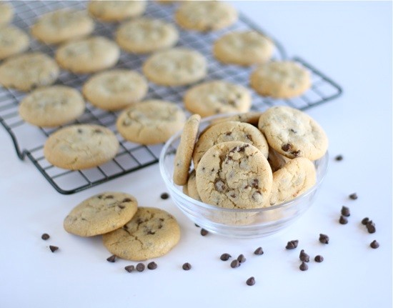 Mini chocolate chip cookies