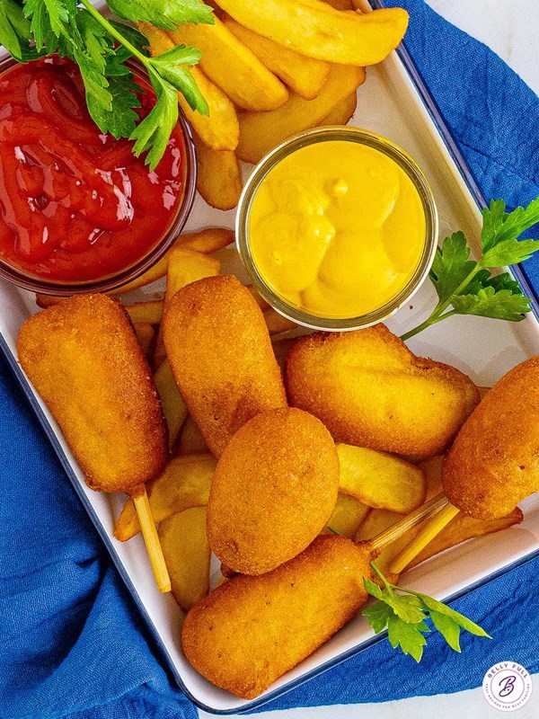 Mini corn dogs