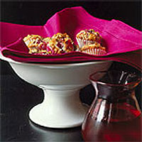 Mini cranberry and walnut muffins