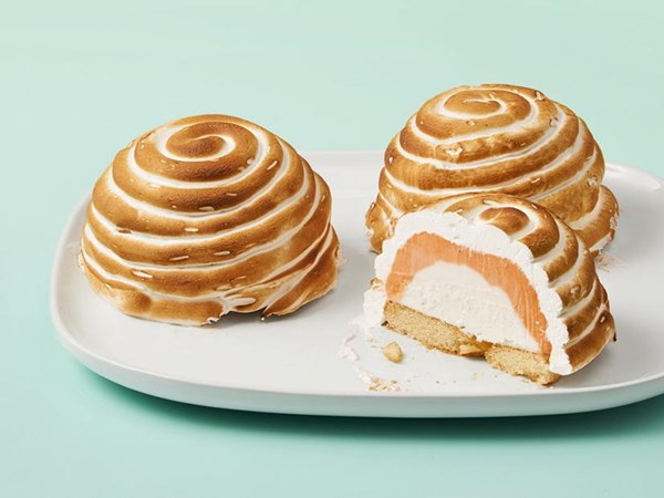 Mini creamsicle baked Alaskas 