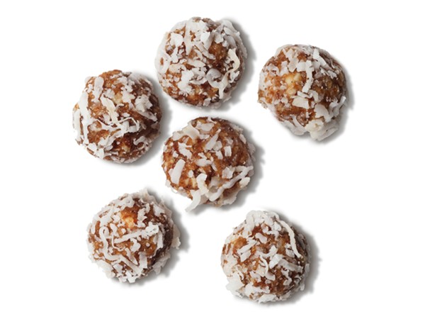 Mini date-nut snowballs