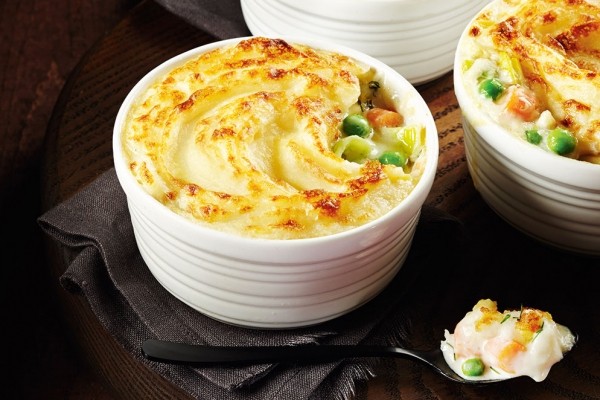 Mini fish and vegetable pies