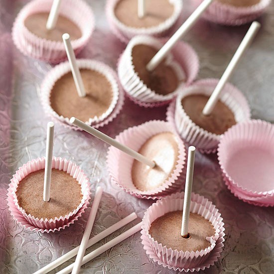 Mini frozen mousse pops