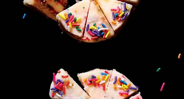 Mini Funfetti layer cake with Funfetti frosting