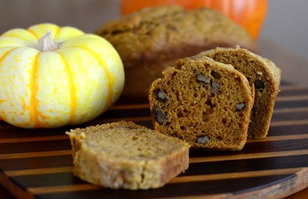 Mini gluten free pumpkin pecan breads
