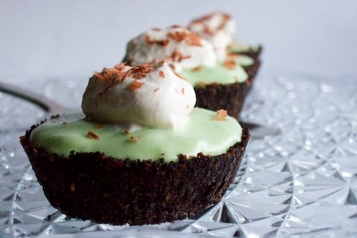Mini grasshopper pies