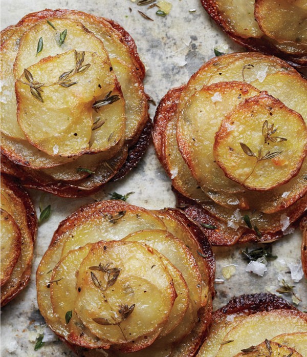 Mini herbed pommes Anna