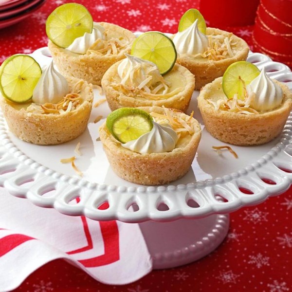 Mini Key lime & coconut pies