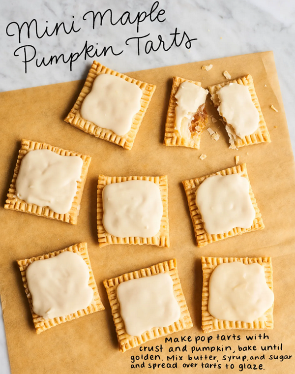 Mini maple pumpkin tarts