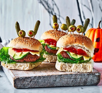 Mini monster burgers