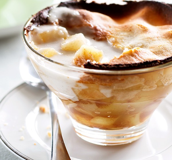 Mini pear tarts with coconut & maple crema