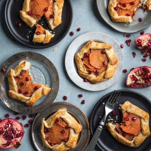 Mini persimmon galettes