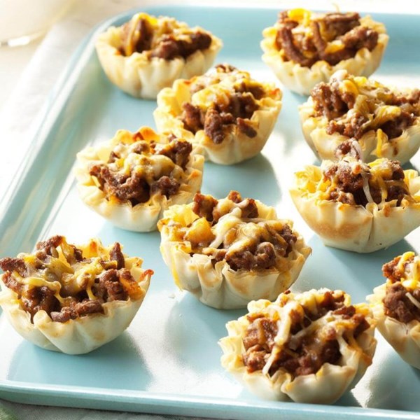 Mini phyllo tacos