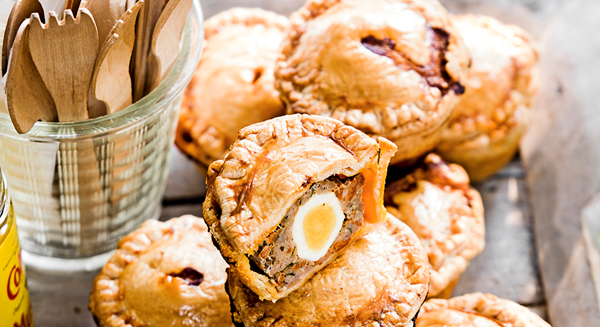 Mini pork and chorizo picnic pies