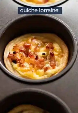 Mini quiche Lorraines