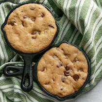 Mini skillet cookies for two