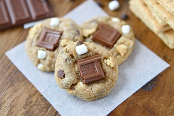 Mini s'mores cookies