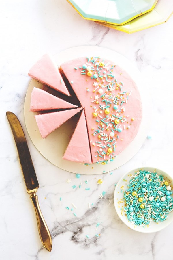 Mini sprinkles cake