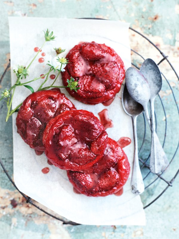 Mini strawberry tarte Tatins