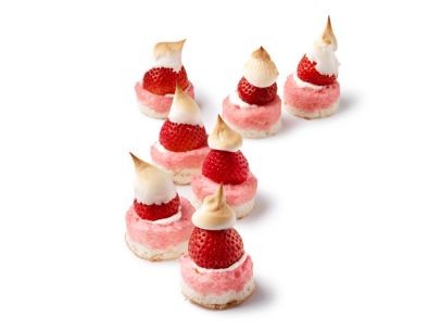 Mini toasted strawberry shortcakes