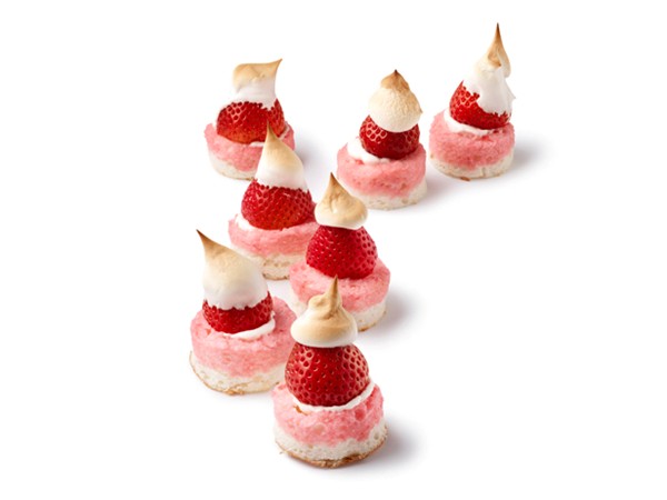 Mini toasted strawberry shortcakes