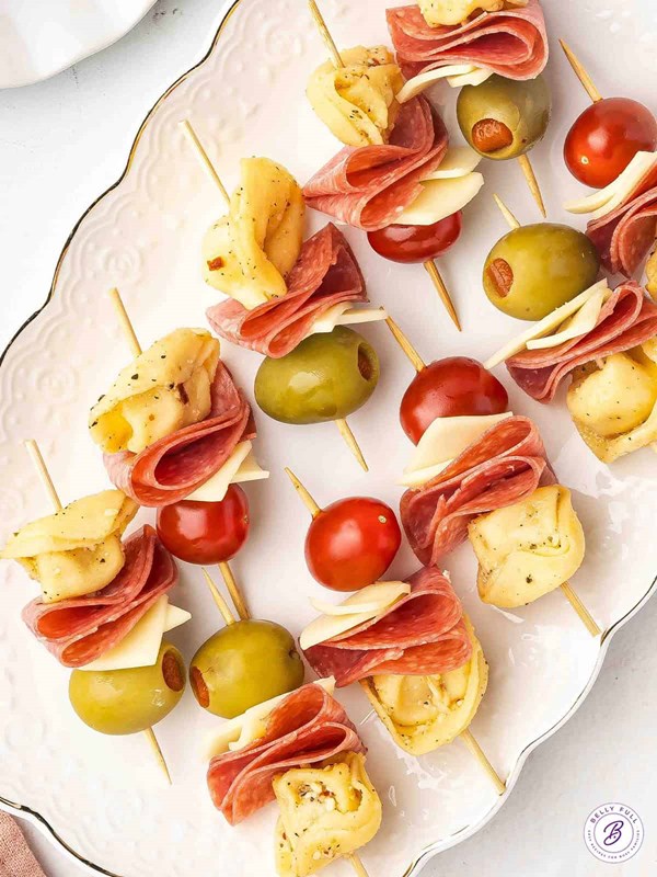 Mini tortellini kabobs