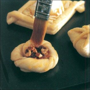 Miniature cheese Danish twirls