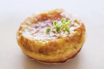 Miniature onion and goat cheese Tatins