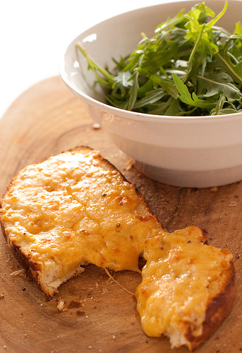 Minimalist cheese on toast