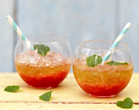 Mint & raspberry julep