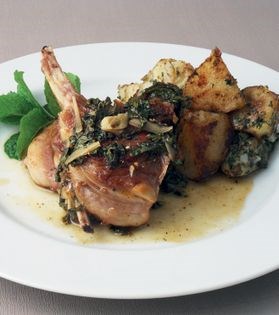 Mint and honey lamb chops