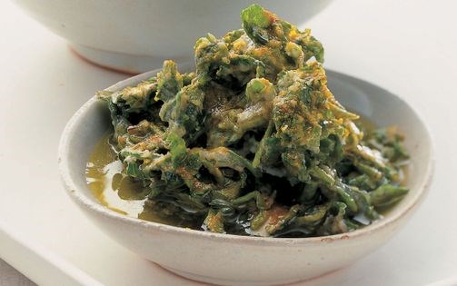 Mint and parsley tahini salad